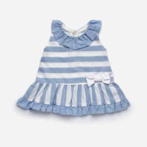 Alternative view of Vestido talle bajo Rayado Juliana