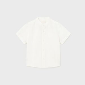 Camisa Manga Corta Cuello Mao Lino Niño MAYORAL