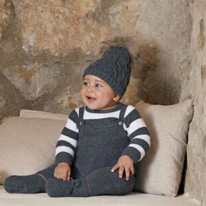 Gorro Suelto Trenzas Pompom Pelo Juliana