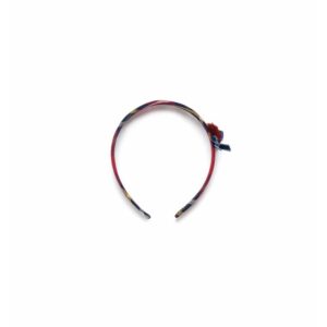 Diadema Cuadros Lazo y Pom Pom Pelo Juliana