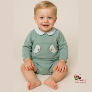 Conjunto Ranita Bebe Niño Refugio BABIDU