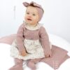 VESTIDO VINTAGE FLORES | VELVET PINK PANGASA