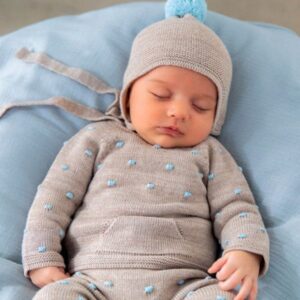 Traje 3P Canesú bodoques con pantaloncito bodoques DOTS-NUT MAC ILUSION