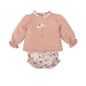 Alternative view of Conjunto Bebe Niña Felpa Horizonte BABIDU