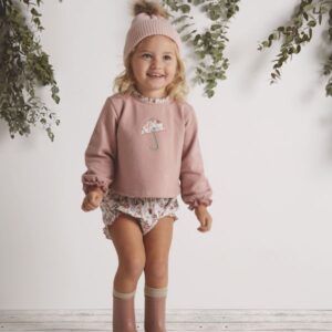 Conjunto Bebe Niña Felpa Horizonte BABIDU