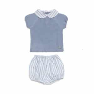 Alternative view of Conjunto tela rayada limonada Juliana