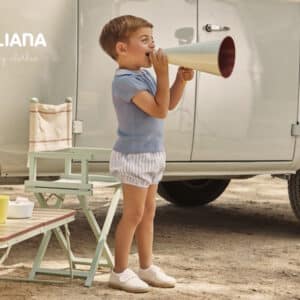 Conjunto tela rayada limonada Juliana