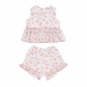 Alternative view of Conjunto pantalón camisa niña Flores Juliana