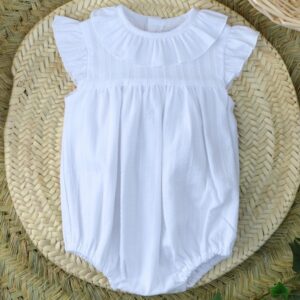 Alternative view of Pelele Niña Blanca Baby Ferr