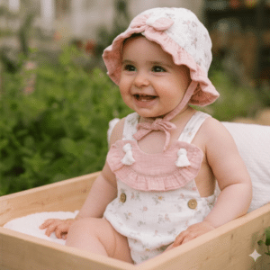 Ranita bebe tiranta con gorrito familia PROVENZAL Yoedu