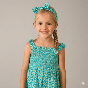 Vestido estampado con diadema Mayoral