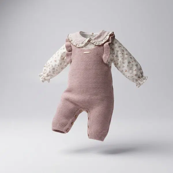 Peto largo volante Rosa Vintage PANGASA - Imagen 2